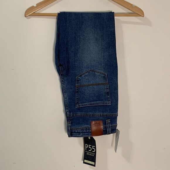 Boys Original Penguin P55 Denim Slim Fit Jeans Size 14 Medium Blue Wash 29 x 27 - Picture 1 of 5